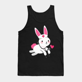 Bunny Nurse Happy Easter T-shirt Tank Top